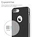 iPhone 7 Plus Case, ROCK [Royce] - Black & Iron Grey [Ultra Thin][Heavy Duty][Metal Texture Side Buttons][Dual Layered][Slim Fit][Hard PC + Soft TPU] For Apple iPhone 7 Plus (2016)