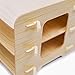 HOOMELE 3 Layer Wood File Tray / 3 Tier Desk Organizer/Desktop Letter Tray Organizer/Files and Folder Tray/Paper Stacking Trays/Filing Organizer/Letter and Paper Organizer Nature