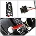 Auto Dynasty Compatible with Silverado/Sierra Fleetside Pair of 3D LED Bar Tail Brake Lights (Black Housing Smoked Lens)