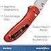 Benchmade 551-ORG Griptilian Plain Drop-Point Satin Finish Knife (Orange Nylon Handle)