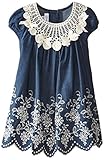 Bonnie Jean Girls' Embroidered Denim Border Dress