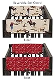 Wild West Cowboy Western Teething Protector Cover Wrap Baby Boys Crib Side Rail Guards - Set of 2