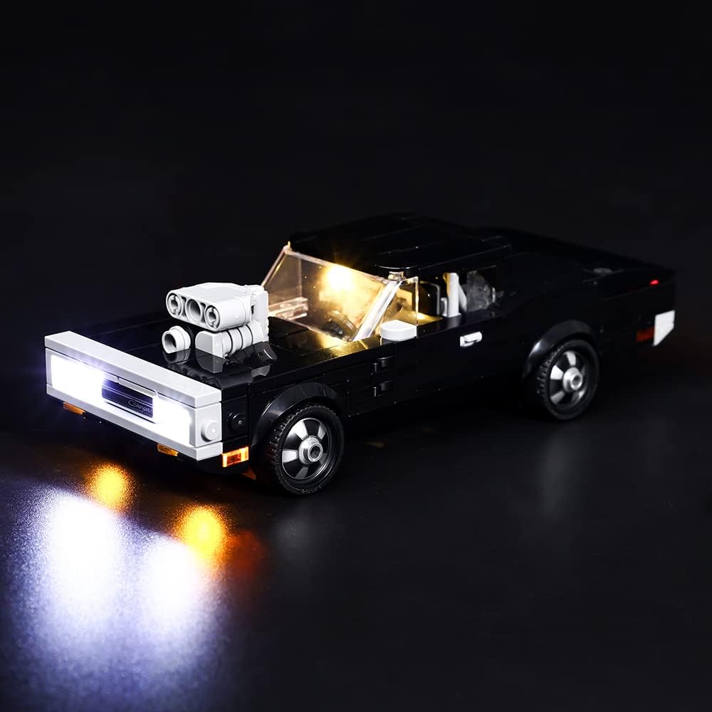 Kyglaring LED Lighting Kit Compatible with Lego Speed Champions Fast & Furious 1970 Dodge Charger R/T 76912 Building Blocks, Lighting Accessories for Lego 76912 Model Set (Not Include Models) — image 1