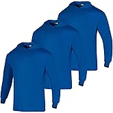 VENDACE 3 Pack High Visibility Safety Long Sleeve Shirts for Men Hi Vis Long Sleeve Construction Work Shirts with Hood