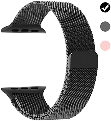Stainless Steel Band Mesh bracelet strap Replacement Band with Magnetic Closure Clasp for Apple Watch Series 1 Series 2 Series 3 Edition