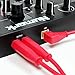DJ TechTools Chroma Cables Right-Angled USB-A to USB-B Cable | 1.5m / 5 ft | Audio Optimized | Shielded from Interference | Cable Tie (Red)