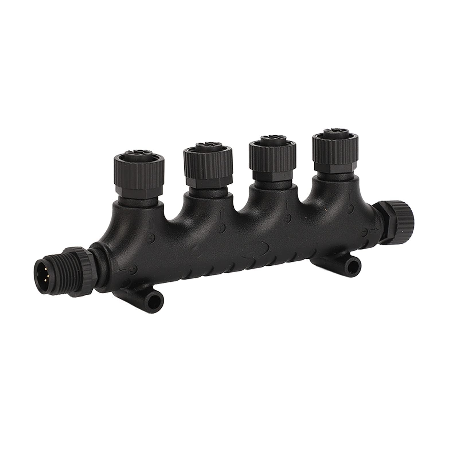 For NMEA 2000 4 Port T Connector, 5 Pin ABS For NMEA 2000 Multiport T Adapter IP67 Waterproof For Lowrance Networks Other Transport