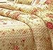Greenland Home Antique Rose King Quilt Set, Ecru