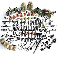 Taken All Custom Military Army Weapons and Accessories Set Compatible Major Brands ,Modern Assault Pack Military Building Blocks Toy