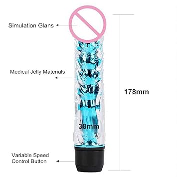 LUCIA BURRIS Crystal Bearded Rods Wenig Glatze Einzelner Vibrator Stick G-Punkt Vibrierende Masturbation Frauen Sex Toys