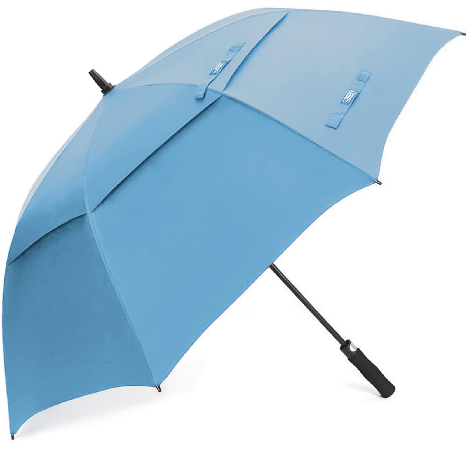 G4Free 55/63/69/72/80 Inch Golf Umbrella Windproof Double Canopy Extra Large Oversize Automatic Open Waterproof Umbrellas(Sky Blue, 55 inch)