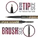 Best MICRO TIP Brow Definer Pencil - Waterproof & Smudgeproof ALL DAY WEAR - Cruelty FREE - Ultra Fine EXTRA Precision - Retractable Eyebrow Pencil - No Sharpener Needed - Brown (Medium Brown)