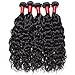 VIPbeauty Brazilian Virgin Hair 3 Bundles Of Water Wave 10A Grade Unprocessed Human hair Extensions Natural Color (10 12 14)