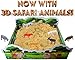 CoolSand 3D Sandbox - Safari Edition - Set Includes: 1 lb. Moldable Indoor Play Sand, Shaping Molds, Safari Figures and 3D Tray