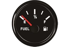 ELING Waterproof Car Truck Fuel Level Gauge Meter 240-33ohm 52mm with Backlight 9-32V