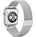 Apple Watch Band, Rerii Magnetic Closure, Milanese Loop, Mesh Stainless Steel, Replacement Wrist Band with Metal Protective Case for Apple Watch Series 3 / 2 / 1, Sport & Edition 42mm