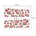 BORN PRETTY Nail Art Water Decal Flower Manicure Tatoo Transfer Stickers Rose Sakura Butterfly 48 Patterns Set