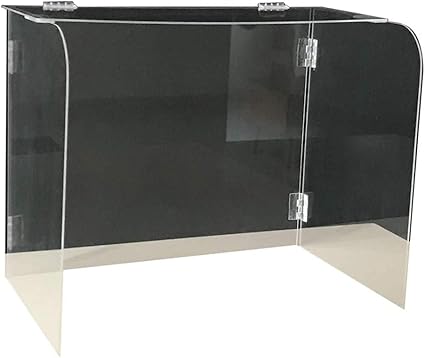 Amazon Co Jp 4面高解像度透明保護絶縁ボードアクリルアンチドロップレットパーティション折りたたみ式学生デスクとダイニングテーブルパーティションパーティション 70 30 40cm ホーム キッチン