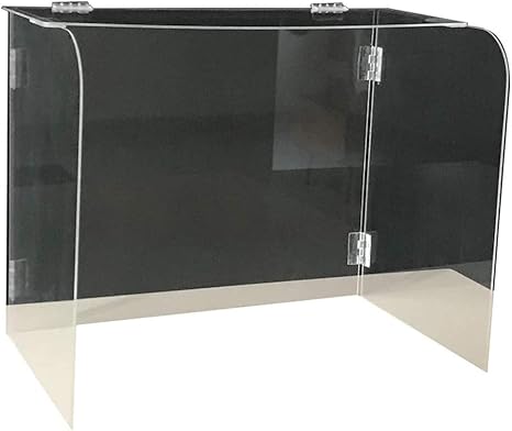 Amazon Co Jp 4面高解像度透明保護絶縁ボードアクリルアンチドロップレットパーティション折りたたみ式学生デスクとダイニングテーブルパーティションパーティション 70 30 40cm ホーム キッチン