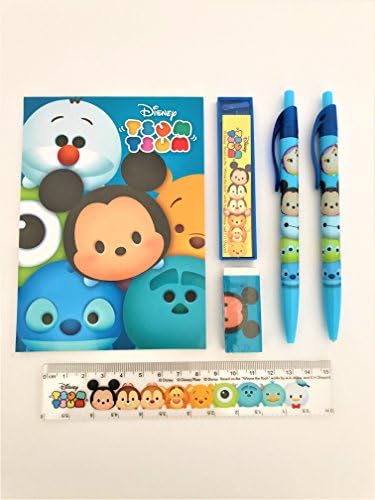 Disney Characters Stationary Set School Supplies Set of 6-pcs (TsumTsum)