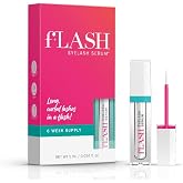 fLASH Eyelash Serum Mini for Long-Looking Natural Lashes - Enhances &amp; Strengthens, Safe &amp; Effective Formula for Contact Wearers &amp; Sensitive Eyes, Travel Size, 6 Week Starter Supply - 1mL (0.034 Fl Oz)