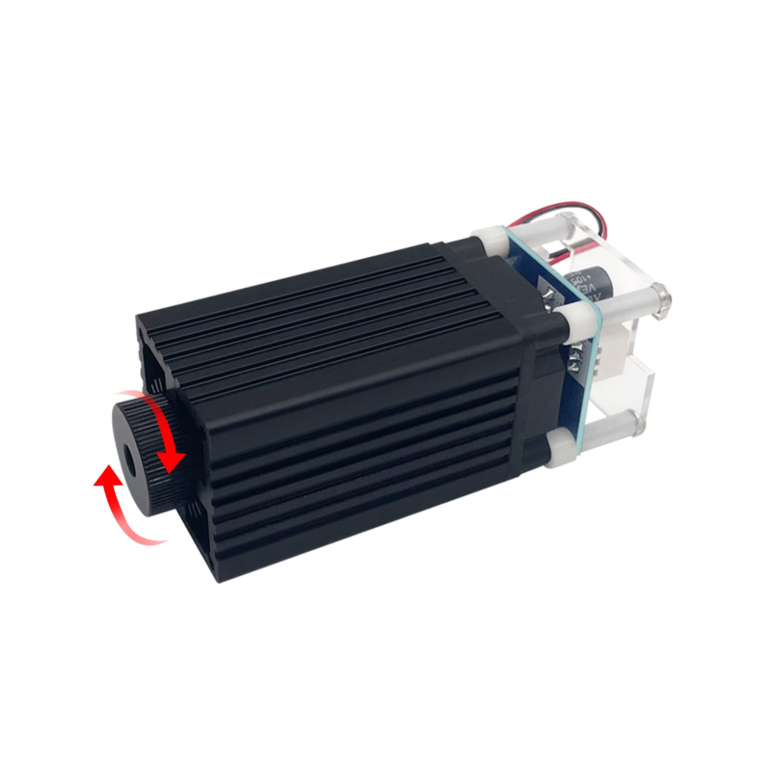 450nm 4W Laser Module,LASER TREE 4W Engraving Module,Adjustable Focal, Blue Laser Head for Engraving Machine DIY Engraving Wood Tools Paper Leather