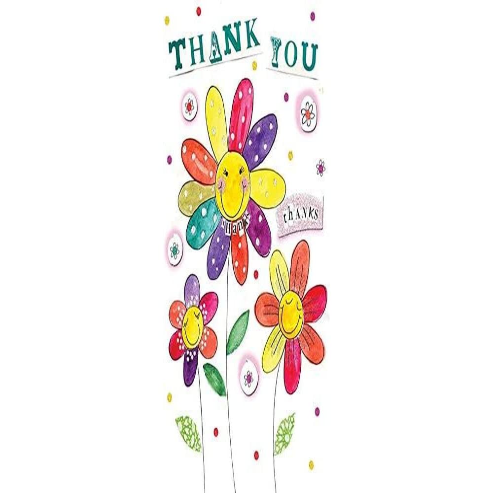 Piccadilly Greetings Traditional Occasion Card Thank You - 7 x 5 inches A10829