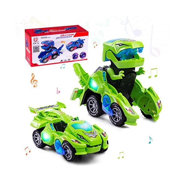 Highttoy-Dinosaur-Transforming-ToysAutomatic-Transforming-Dinosaur-Car-with-Flashing-Light-and-Sound-Dinosaur-Transforming-Car-Toy-Transforming-Dinosaur-Toys-for-3-7-Year-Old-Boys-Girls-Green Highttoy Dinosaur Transforming Toys,Automatic Transforming Dinosaur Car with Flashing Light and Sound Dinosaur…