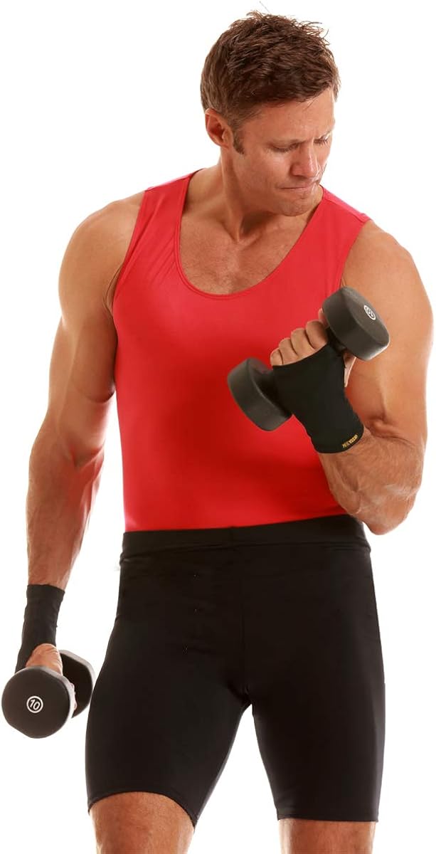 INSTA SLIM Mens Compression Royal Muscle Tank Shirt (MA0001-ROY): Clothing