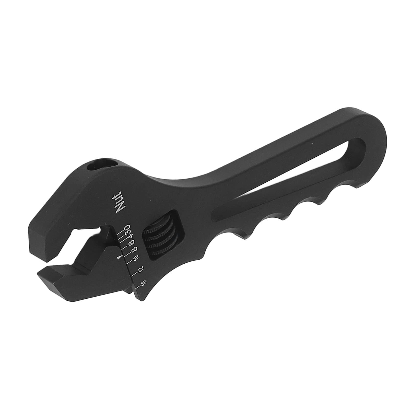 Fitting Wrench Hose Wrench Aluminum Lightweight Spanner Tools AN3 AN4 AN6 AN8 AN10 AN12 AN14 AN16 (Black)