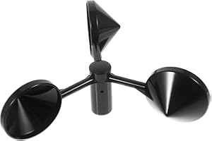 Baluue Anemometer Wind Cup, 3-cup Wind Speed Meter Wind Gauge Anemometer Sensor Wind Cup Sensor Air Flowing Replacement Cup Wind Gauge Wind Sensor Tool