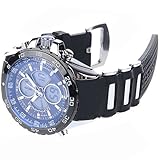 WEIDE Analog-digital Colorful LED Display Men Watch with LCD Screen (Black)