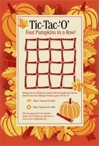 PUMPKIN SPICE CHEERIOS, GLUTEN FREE BREAKFAST CEREAL, 10.8 OZ