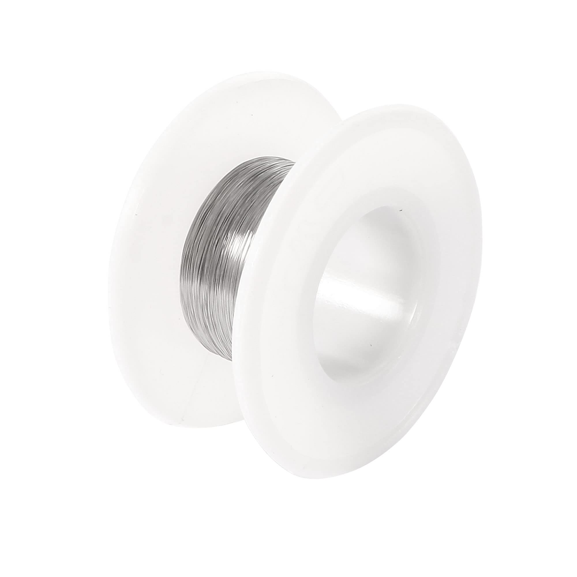 sourcing map 0.1mm 38AWG Heating Resistor Wire Wrapping Nichrome Resistance Wires for Heating Elements 229.7ft