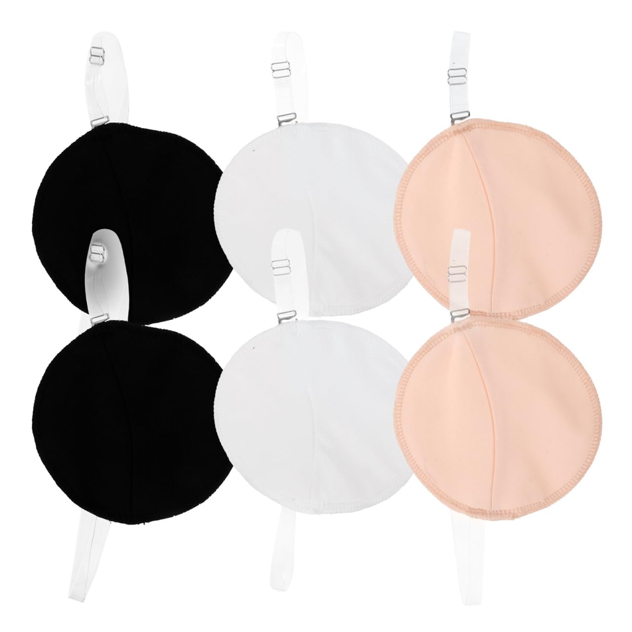 Baluue Underarm Sweat Pads for Women & Men, 3 Pairs Reusable Washable Quick-Drying Invisible Armpit Shields, Absorbent Soft Sweat Pads for Sports, Work, Everyday Use