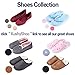 KushyShoo Mens Slippers, Scuff Fluff House Shoes, Slip-On Indoor Outdoor Slipper, Black, Size 9.5-10.5