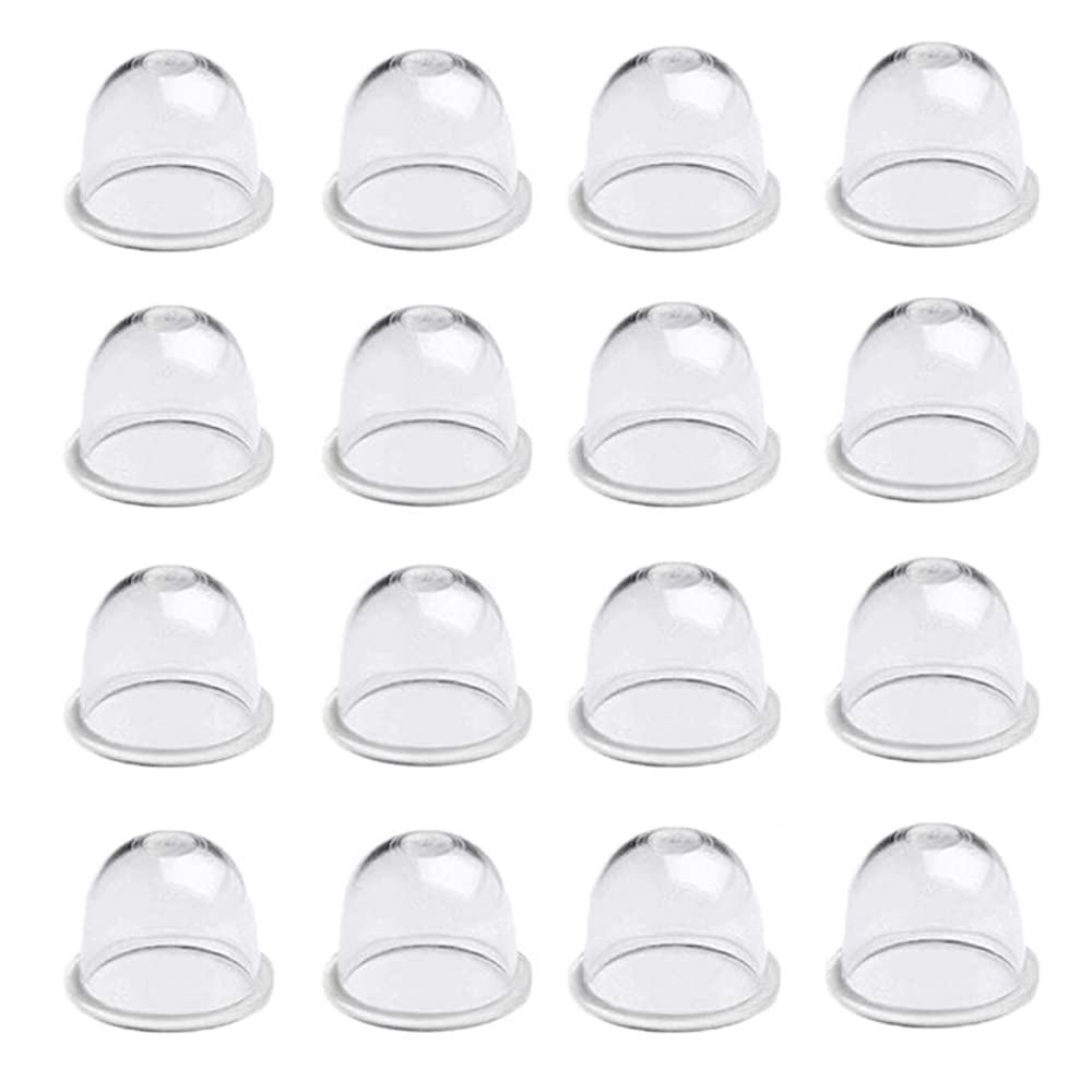 Bymivofun Pack of 16 Primer Bulb Carburettor Oil, 22 mm Primer Bulb Petrol, Fuel Pump, Carburettor Primer Piston, for Mower Blower, Grass Trimmer, Trimmer, Chainsaw, Cutter, Hedge