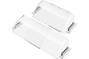 Vent Deflector Heat & Air, 2 Pack Adjustable 9"to15.5" Vent Covers, Clear Magnetic Heat-Resistant Cover for Floor, Wall & Cei
