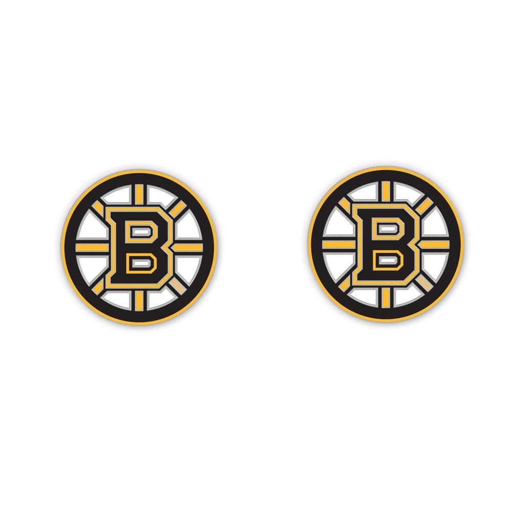 WinCraft NHL Boston Bruins 33993010 Earrings Jewelry Card