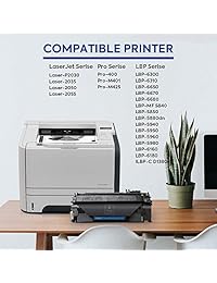 Tinta e sale CF280 A 80 A   Cartucho de tóner compatible para HP LaserJet Pro 400 M401d M401dn M401dne M401dw M401 N M425dn M425dw, 2 unidades), color negro