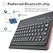 IVSO Asus Zenpad Z8s Case With Keyboard - Ultra-Thin DETACHABLE Bluetooth Keyboard Front Prop Stand Case / Cover for Asus Zenpad Z8s ZT582KL Tablet (Red)