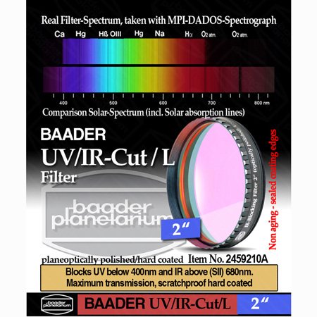 Baader Planetarium UV IR-Cut Telescope Filter 2" FUVIR-2