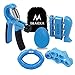 IMARKA Hand Grip Strengthener Workout Kit (5 Pack) Adjustable Resistance Hand Grip, Finger Exerciser, Finger Stretcher, Grip Ring & Stress Relief Grip Ball for Wrist and Finger Rehab Person