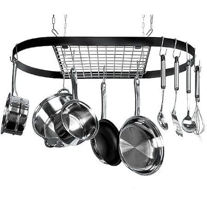 Amazon Com Classicor 12 Hook Ceiling Mounted Pot Rack Iron