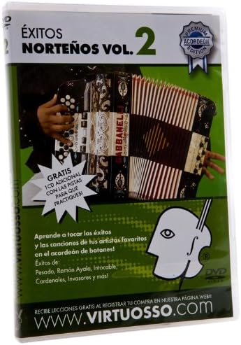 Virtuosso EAB2 Exitos Nortenos en el Accordion de Botones DVD and CD Vol.2