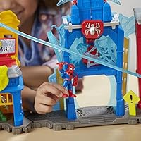 spider man web quarters playset