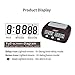 inkint Professional Digital Chess Clock Count Up Down Chess Timer with Alarm Function, Chess Game Timer with Bonus and Delay