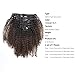 Anrosa Kinkys Curly Clip in Hair Extensions Human Hair 3C 4A Afro Kinky Curly Clip ins Natural Hair Real Remy Thick Human Hair Extensions for Black Women (14 inch, Ombre #1B/4)