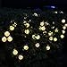 Solar Outdoor String Lights, Satu Brown Globe Fairy Lights 21ft 31 LED Waterproof Crystal Ball Starry Globe Lights for Home, Garden, Patio, Yard, Parties, Christmas Decoration