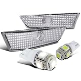 Infiniti G35 2Dr Coupe Clear Bumper Side Marker Lights+T10 LED Bulbs